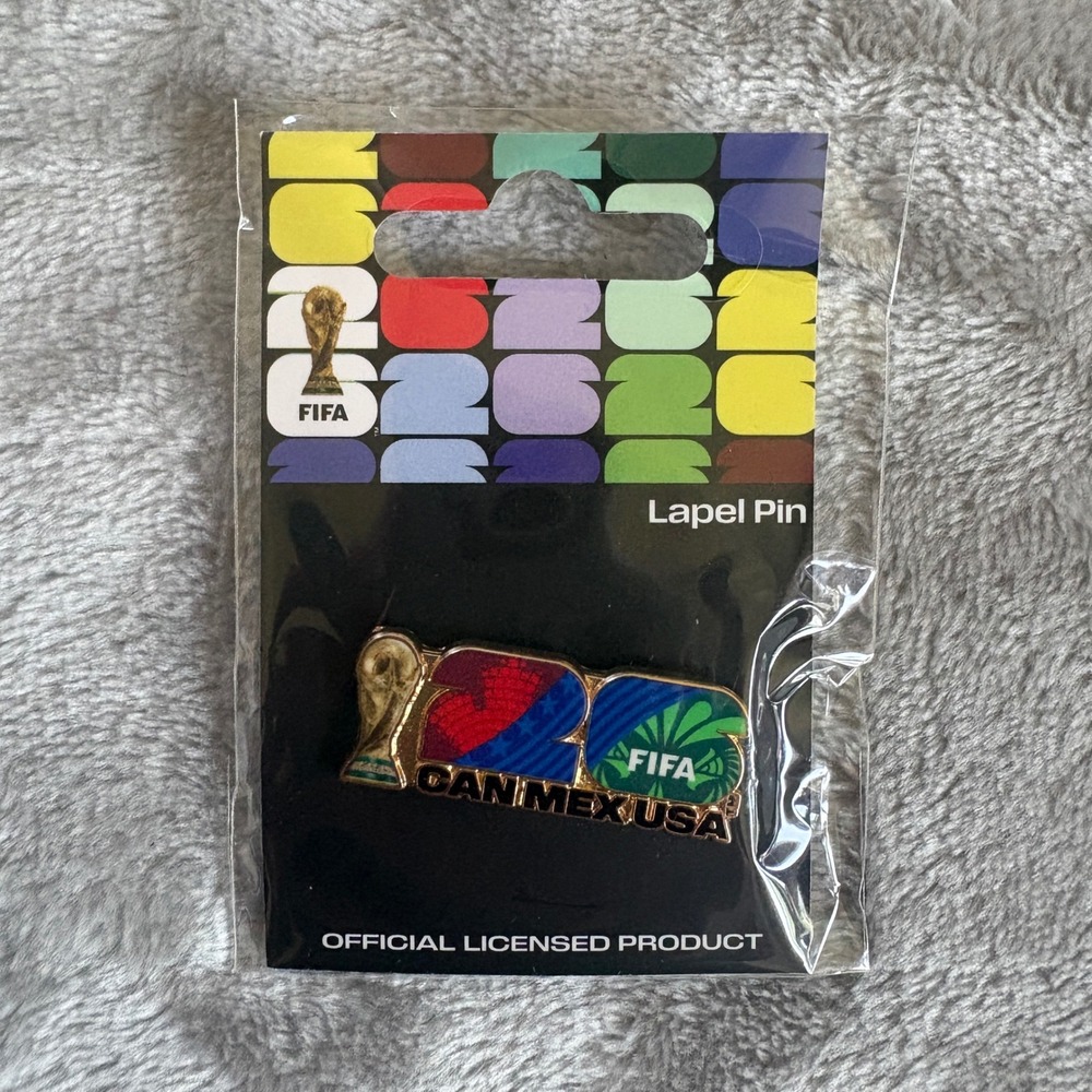 FIFA World Cup 2026 Official Lapel Pin CAN MEX USA Soccer Logo FIFA-0095-PN NEW
